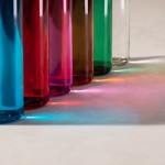 Garrafa de vidro para publicidade em várias cores