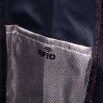 Mochila personalizável com bolso anti-roubo cor vermelho segunda vista