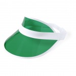 Colorida viseira com logo para merchandising cor verde