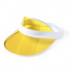 Colorida viseira com logo para merchandising cor amarelo