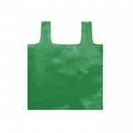 Sacos recicláveis ​​dobráveis em RPET cor verde
