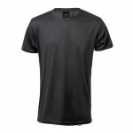 T-shirt personalizada em material RPET cor preto