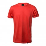 T-shirt personalizada em material RPET cor vermelho