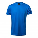 T-shirt personalizada em material RPET cor azul