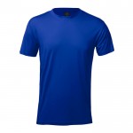 T-shirt técnica tamanho adulto com logotipo cor azul