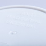 Detalhe dos copos antibacterianos personalizáveis 