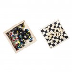 Caixa de madeira personalizável com jogos cor madeira vista principal