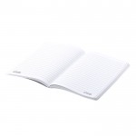 Cadernos 100% recicláveis em papel de pedra  cor branco quarta vista