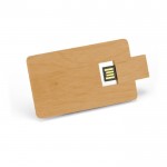 Cartão USB de madeira personalizado cor madeira escura