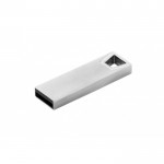 Memória USB compacta com design inovador cor prateado