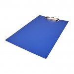 Prancheta de plástico com clipe metálico para folhas A4 cor azul quarta vista