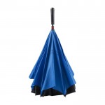 Guarda-chuva manual reversível de 2 capas com 8 painéis Ø107 cor azul primeira vista