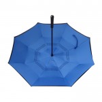Guarda-chuva manual reversível de 2 capas com 8 painéis Ø107 cor azul segunda vista