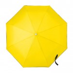 Guarda-chuva dobrável automático com bolsa cor amarelo primeira vista