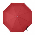 Guarda-chuva dobrável automático com bolsa cor vermelho primeira vista