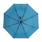 Guarda-chuva dobrável automático com bolsa cor azul-claro terceira vista