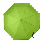 Guarda-chuva dobrável automático com bolsa cor verde-claro primeira vista