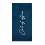 Toalha de algodão para cadeira, 160 x 80 cm cor azul segunda vista
