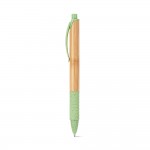 Esferográfica em bambu para personalizar cor verde claro