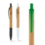 Caneta em bambu com ponta antideslizante cor verde varias cores