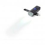 Luz COB para o guiador da bicicleta com carregamento USB cor preto sétima vista