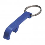 Porta-chaves de metal com abre-caricas cor azul segunda vista