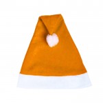 Gorro de Natal clássico para personalizar cor cor-de-laranja vista principal