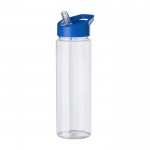Garrafa desportiva plástico reciclado bocal dobrável 750 ml cor azul segunda vista