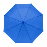 Guarda-chuva automático de pongee 190T, 8 painéis saco Ø96 cor azul real primeira vista