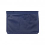 Porta-documentos de nylon com fecho cor azul-marinho segunda vista