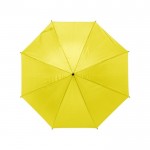 Guarda-chuva de 8 painéis em poliéster 170T cor amarelo primeira vista