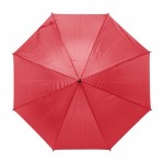 Guarda-chuva de 8 painéis em poliéster 170T cor vermelho primeira vista