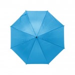 Guarda-chuva de 8 painéis em poliéster 170T cor azul-claro primeira vista