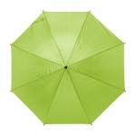 Guarda-chuva de 8 painéis em poliéster 170T cor verde-claro primeira vista