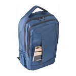 Mochila de poliéster para PC, bolsos e alças acolchoadas 15″ cor azul quinta vista
