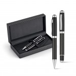 Roller e caneta em metal e fibra de carbono cor preto varias cores