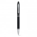 Elegante caneta corporativa com ponteiro cor preto