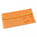 Prática bolsa porta-documentos de viagem cor cor-de-laranja