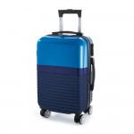 Colorida mala de viagem para publicidade cor azul