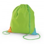 Saco tipo mochila original para crianças cor verde claro