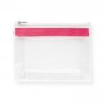 Bolsas de higiene pessoal com o logo da marca cor cor-de-rosa primeira vista