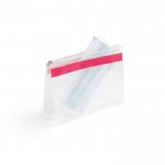 Bolsas de higiene pessoal com o logo da marca cor cor-de-rosa terceira vista