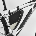 Bolsa para bicicleta personalizada com logo cor cinzento impresso