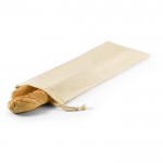 Saco personalizável para pão 100% algodão cor marfil
