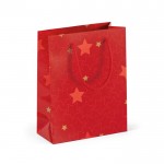 Sacos de oferta personalizáveis para o Natal cor vermelho segunda vista