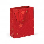 Sacos de oferta personalizáveis para o Natal cor vermelho