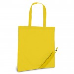 Divertido saco de compras dobrável cor amarelo