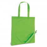 Divertido saco de compras dobrável cor verde claro