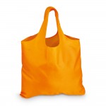 Saco de compras dobrável personalizado cor cor-de-laranja segunda vista