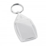 Porta-chaves de plástico personalizável cor transparente